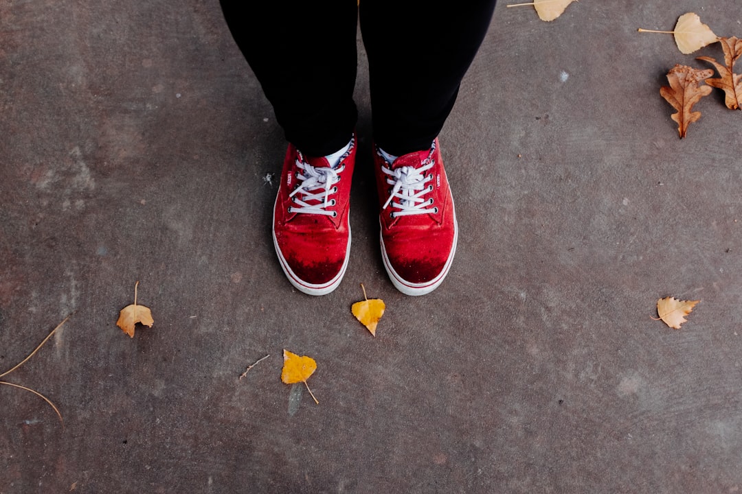 Photo red pants