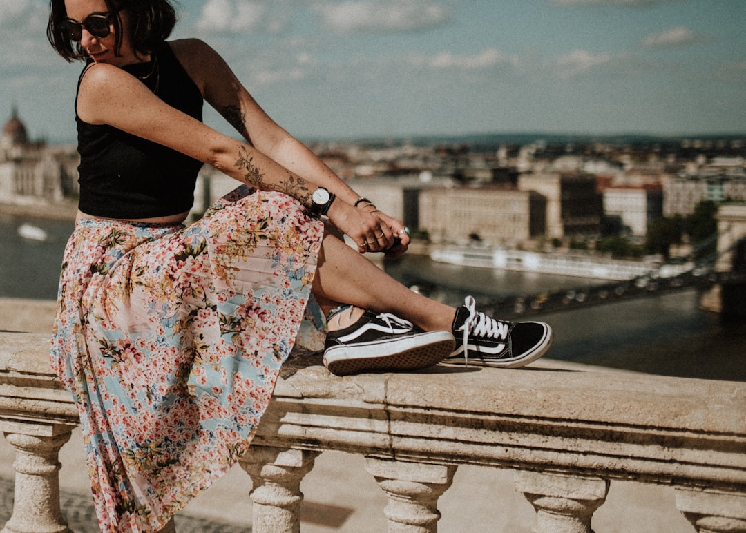 Photo maxi skirt
